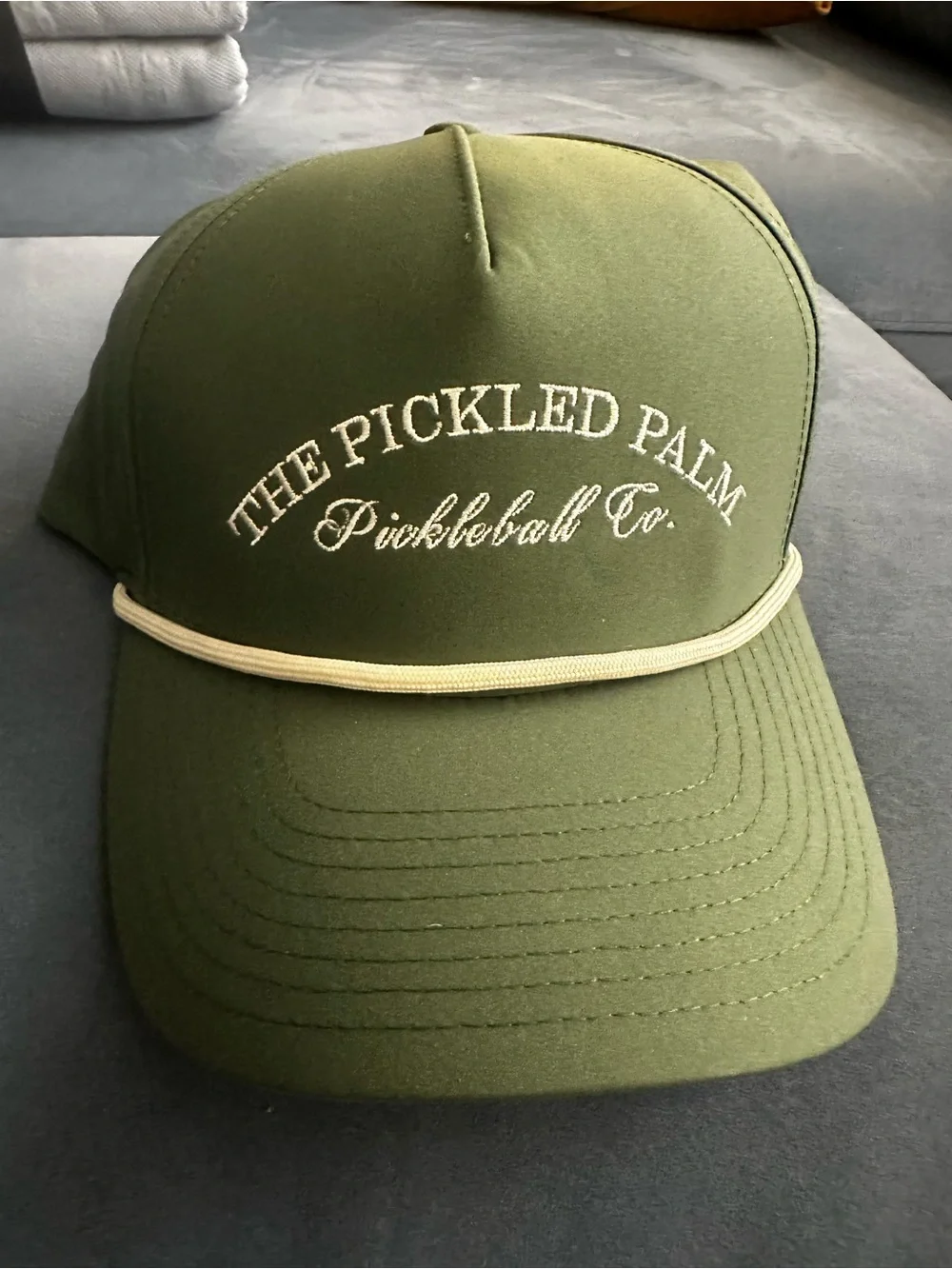The Pickled Palm Green cap with trim